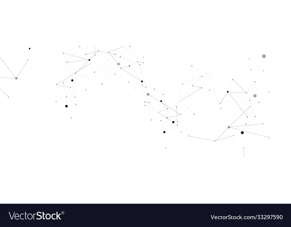 Abstract connect dots for concept design vector image Abstract connect dots for concept design