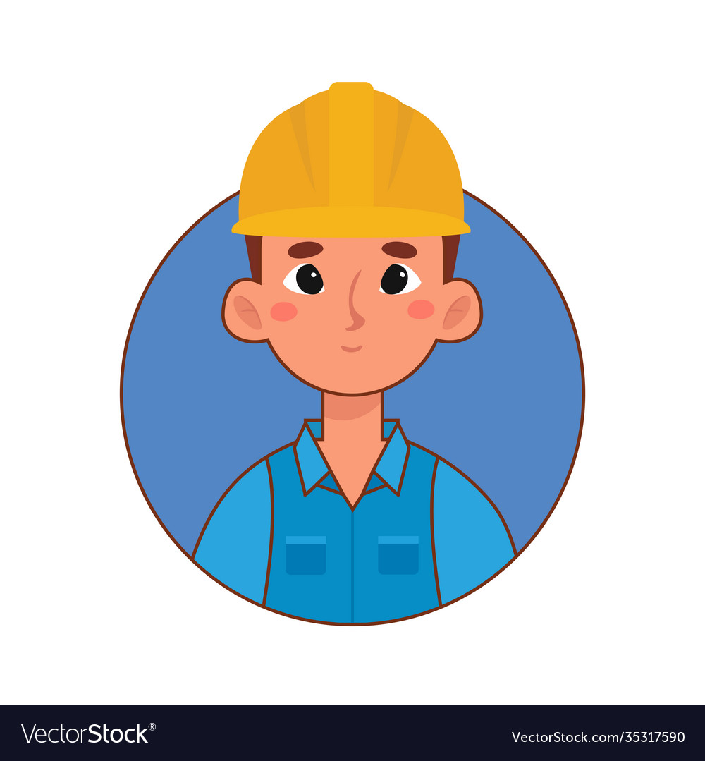 Isolated engineer logo Royalty Free Vector Image