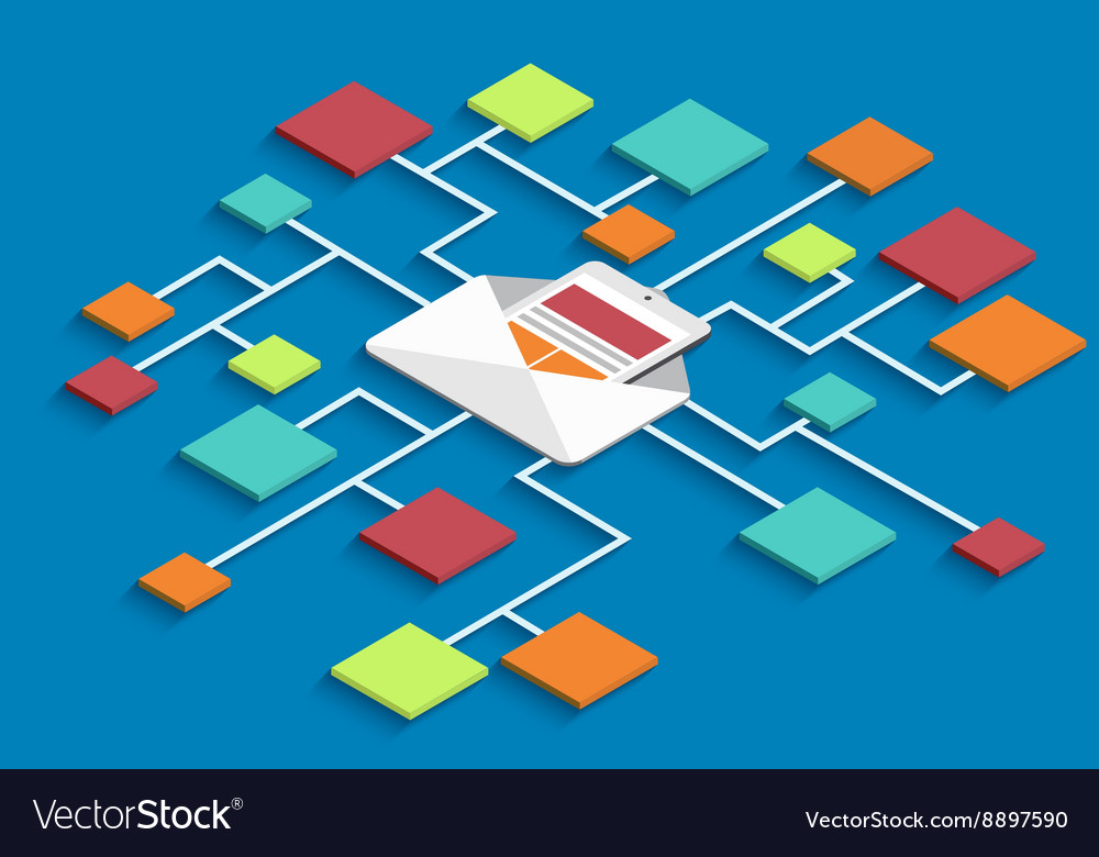modern isometric email marketing background email background images