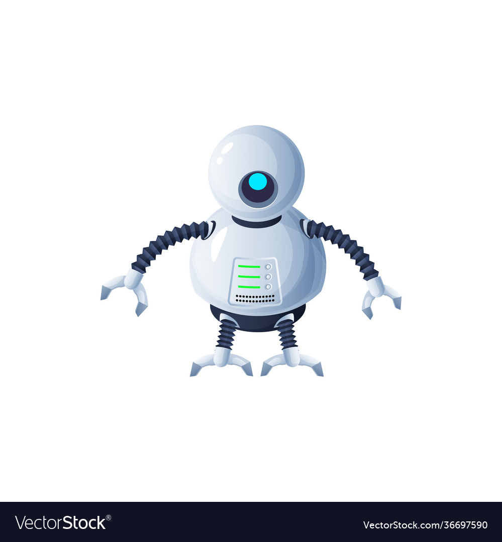 Modern robot with flexible legs and arms cyborg Vector Image