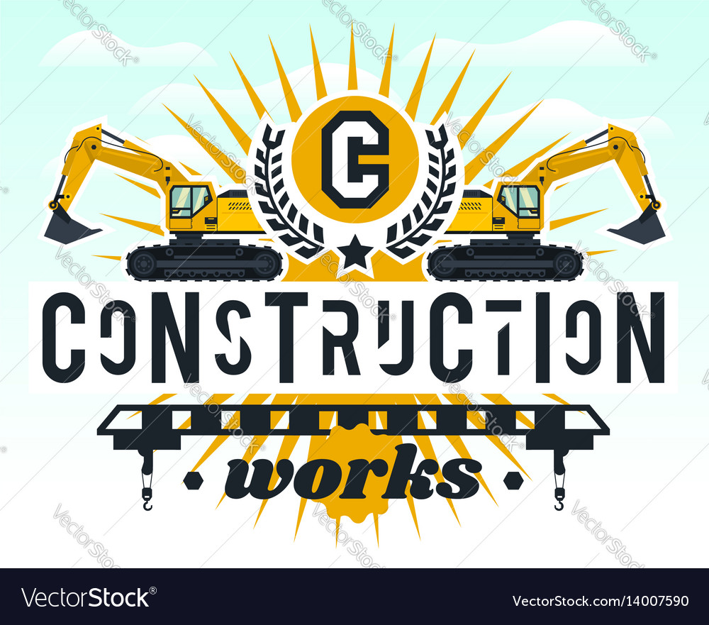 On the theme of the construction Royalty Free Vector Image