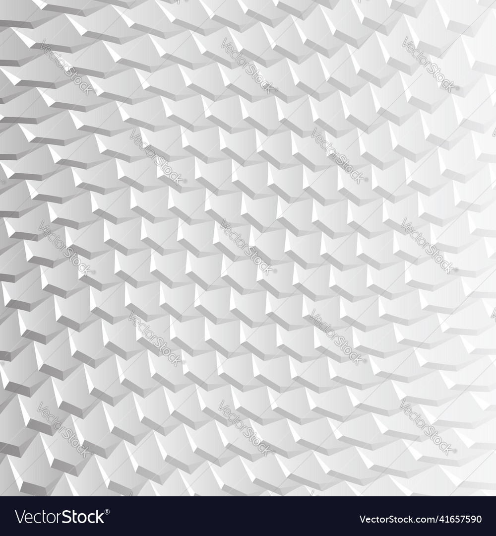 White background with pattern of hexagonal tiles