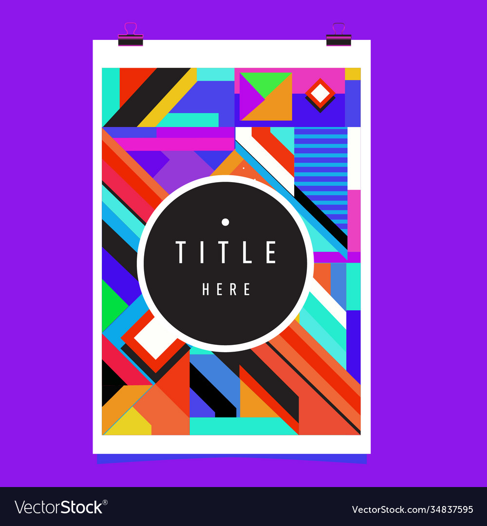 Abstract colorful geometric pattern background