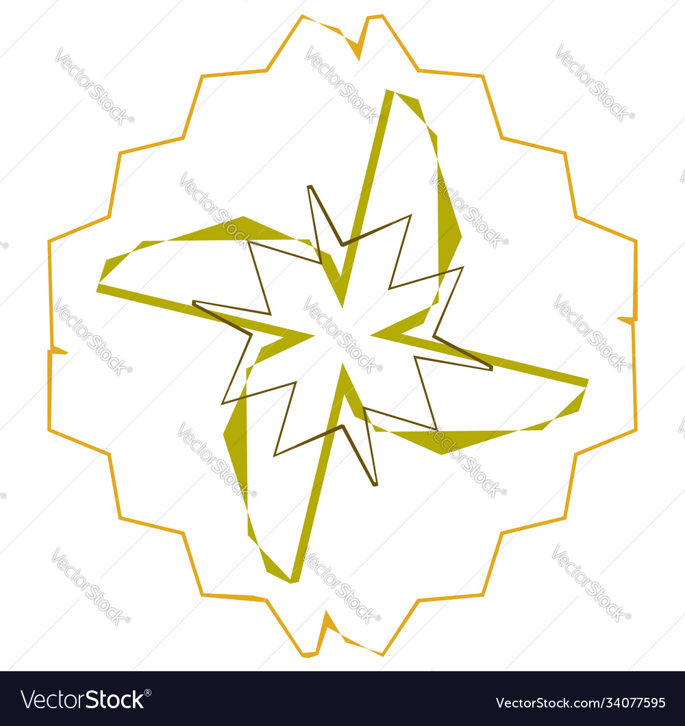 Abstract random geometry shape generative art vector image Abstract random geometry shape generative art