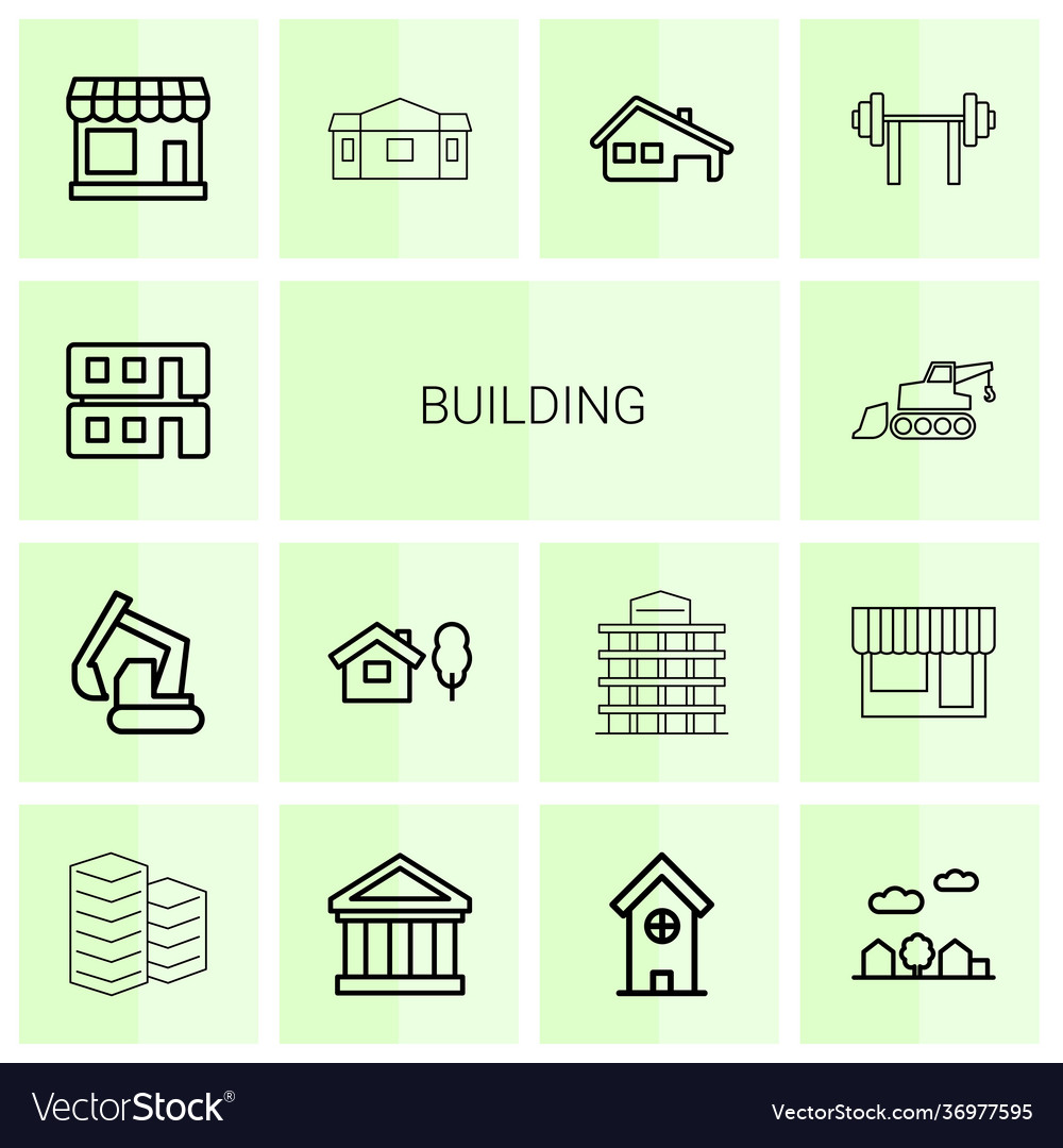 Building Icon Set