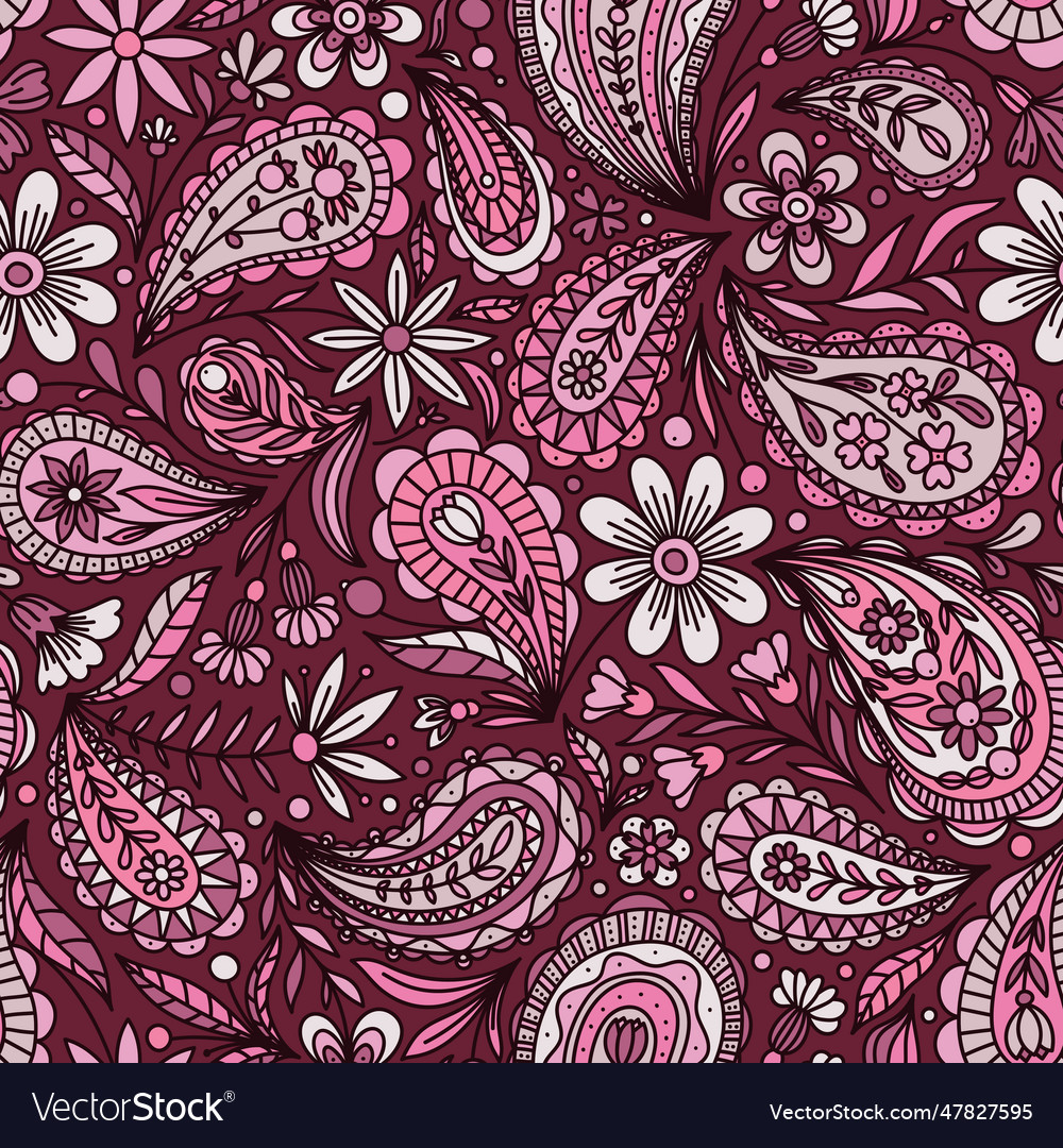 Crimson Pink Seamless Background Royalty Free Vector Image