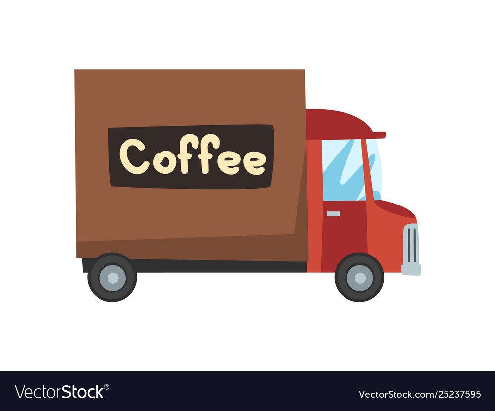 Delivery coffee truck industry production