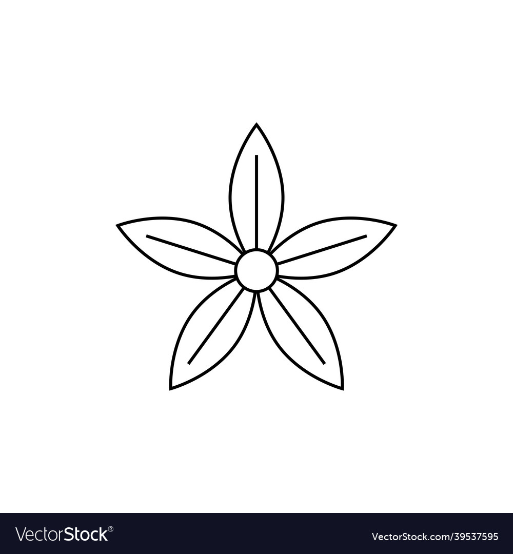 Flower icon silhouette design isolated