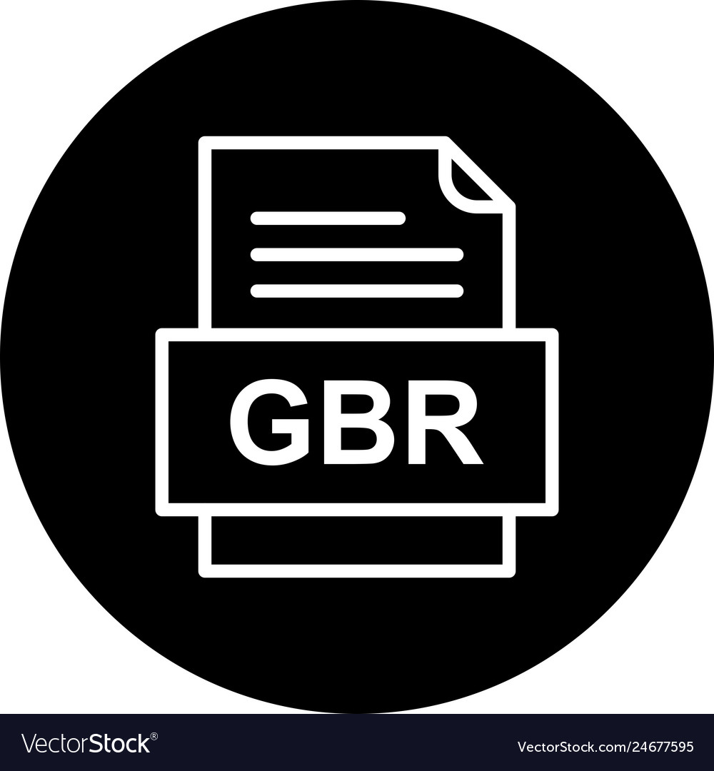 Gbr file document icon