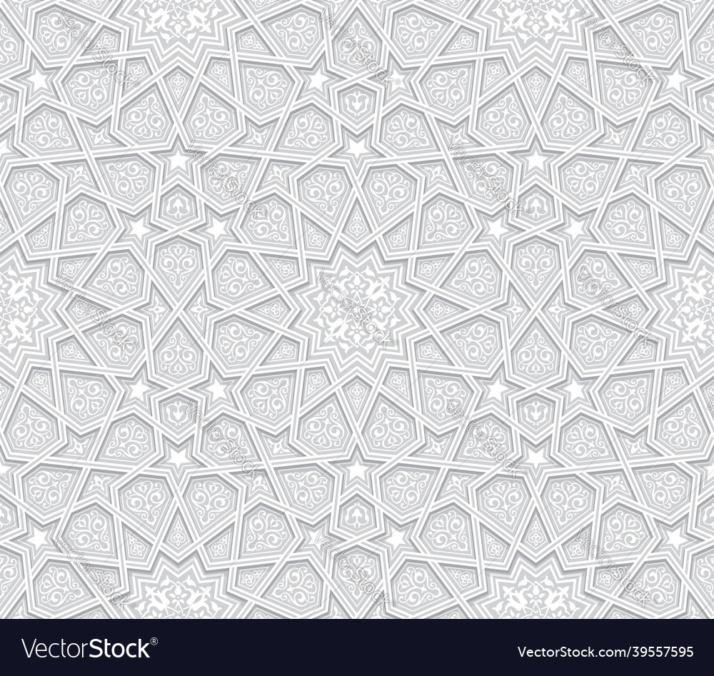 Geometric grey pattern with light background vector image Geometric grey pattern with light background