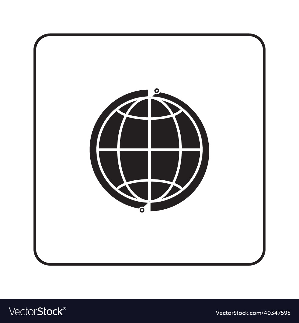 Internet icon go to web symbol Vector Image Internet icon go to web symbol