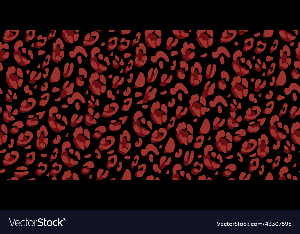 Leopard hand-drawn seamless pattern abstract Vector Image Leopard hand-drawn seamless pattern abstract