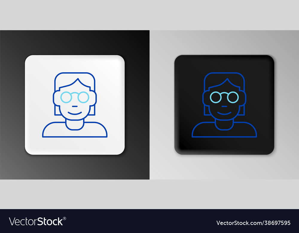 Line hacker or coder icon isolated on grey vector image Line hacker or coder icon isolated on grey