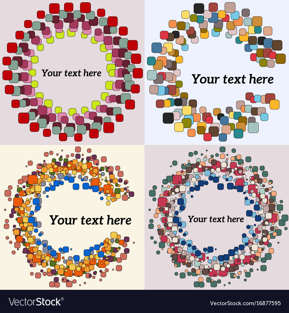 Set of abstract round form
