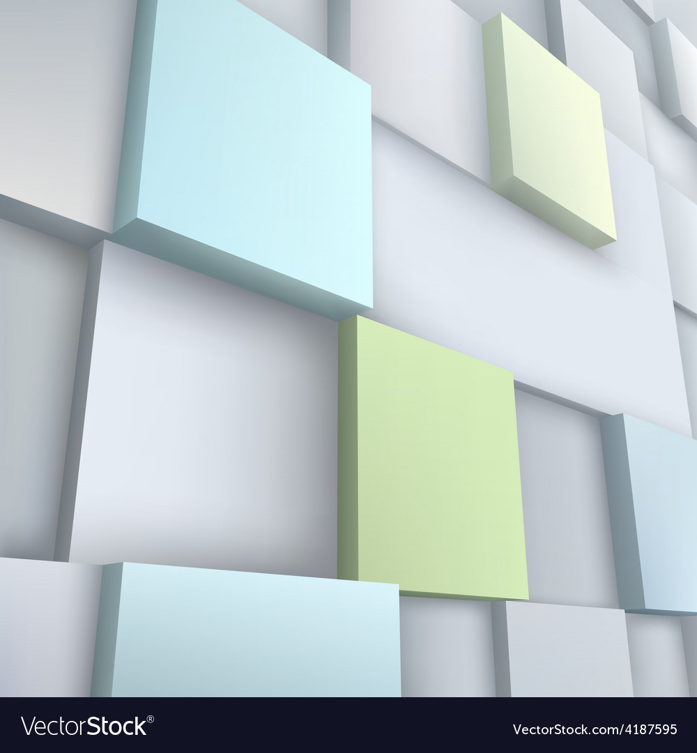 Three Dimensional Cubes - Abstract Background