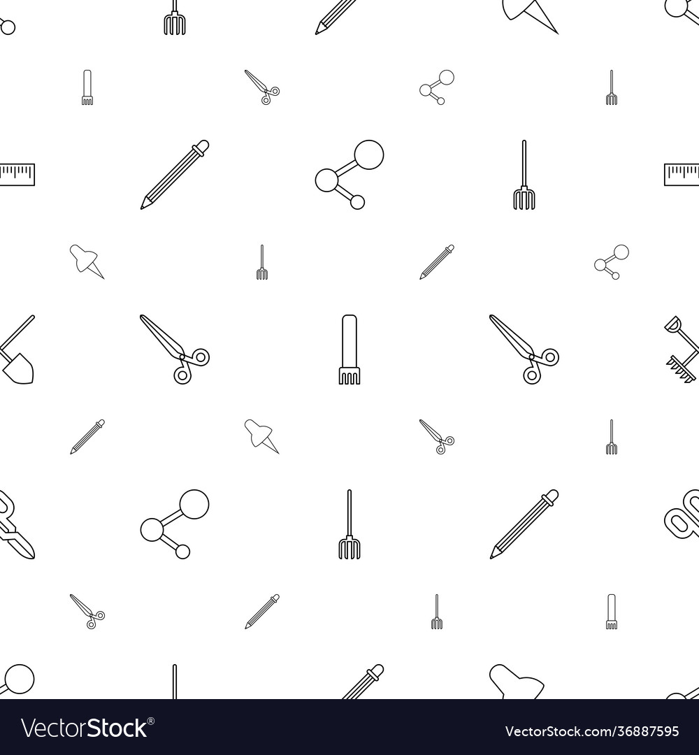 Tool icons pattern seamless white background