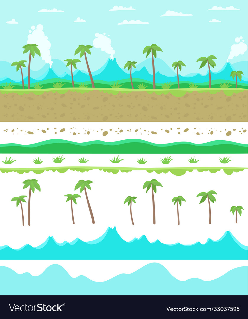 Tropical Palm Tree Landscape