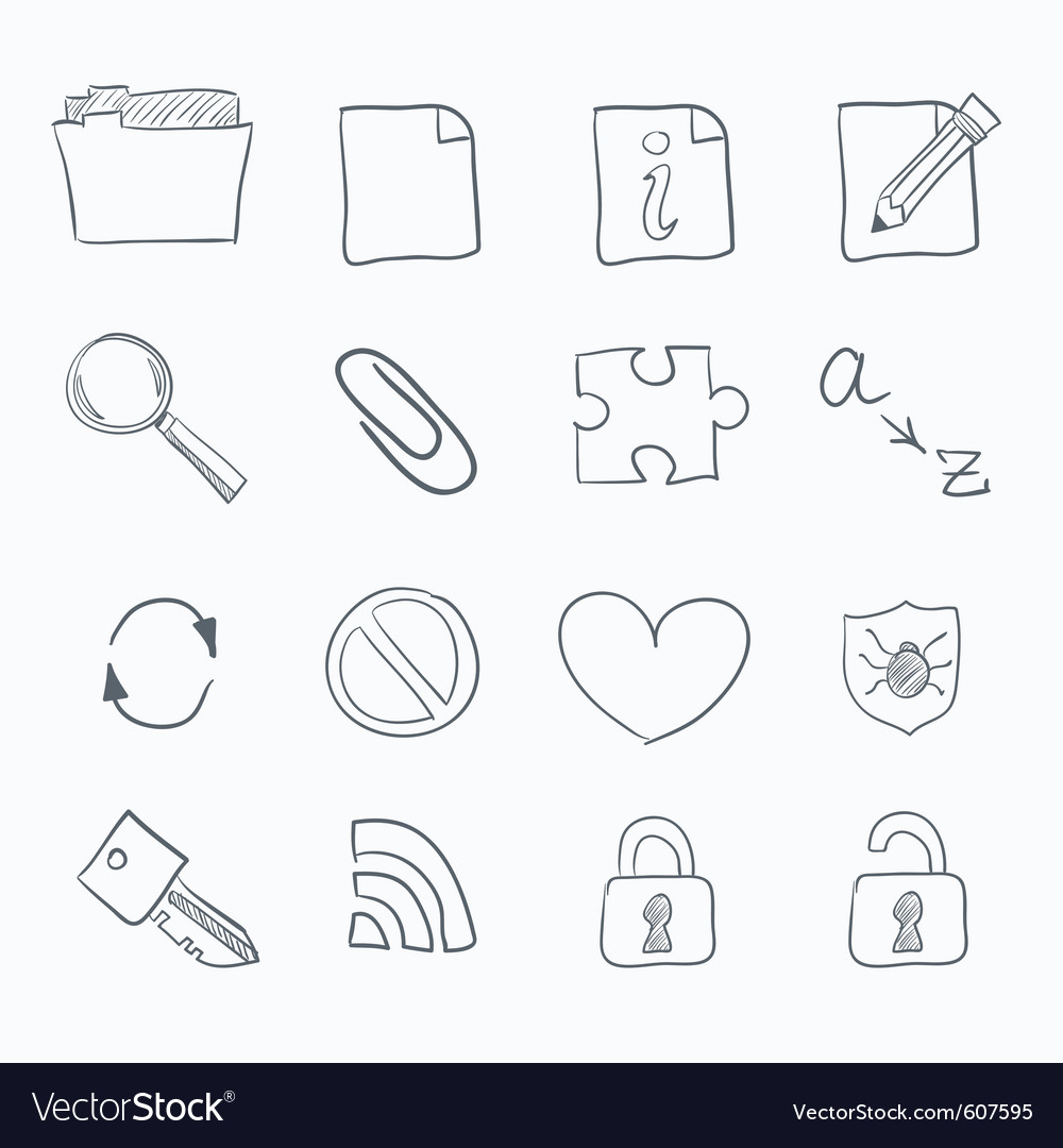 Web sketch icons