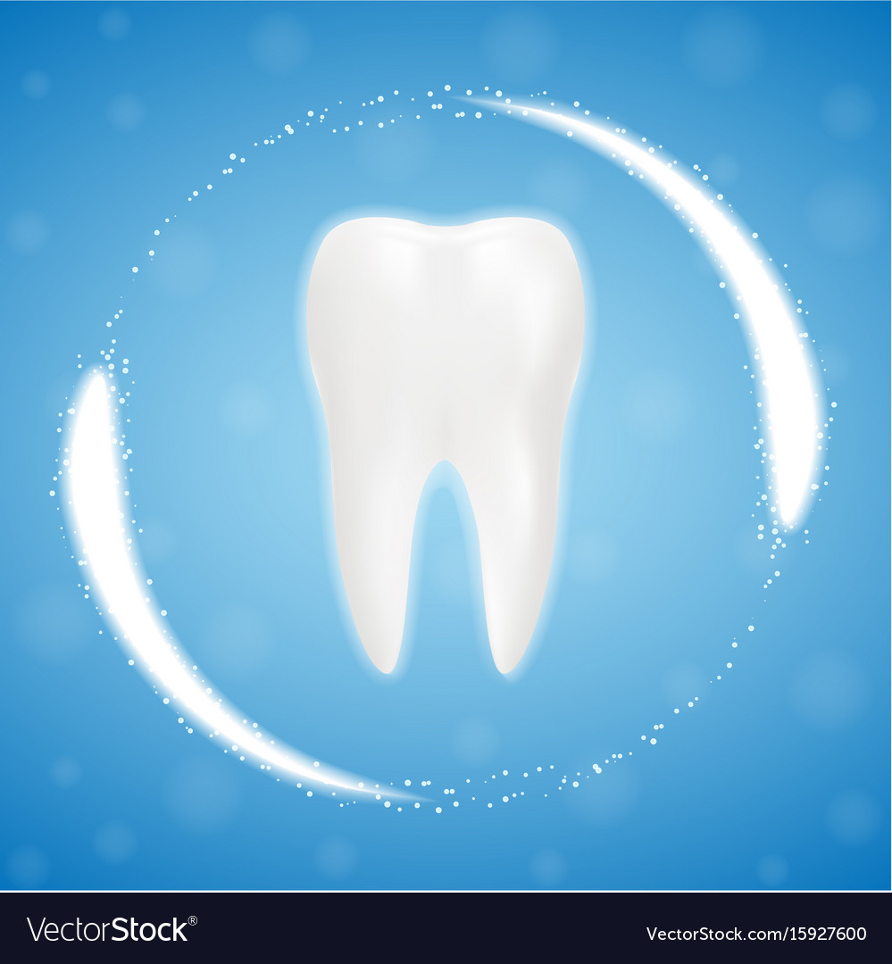 3d realistic clean tooth clearing process