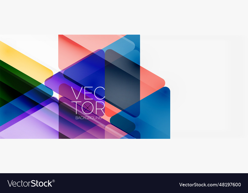 Abstract background color transparent triangles