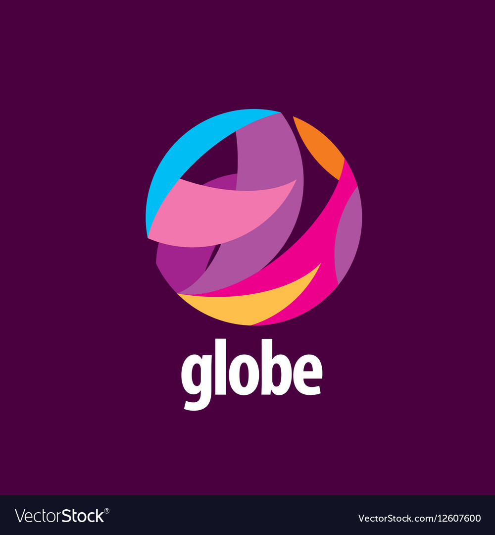 Abstract logo globe Royalty Free Vector Image - VectorStock