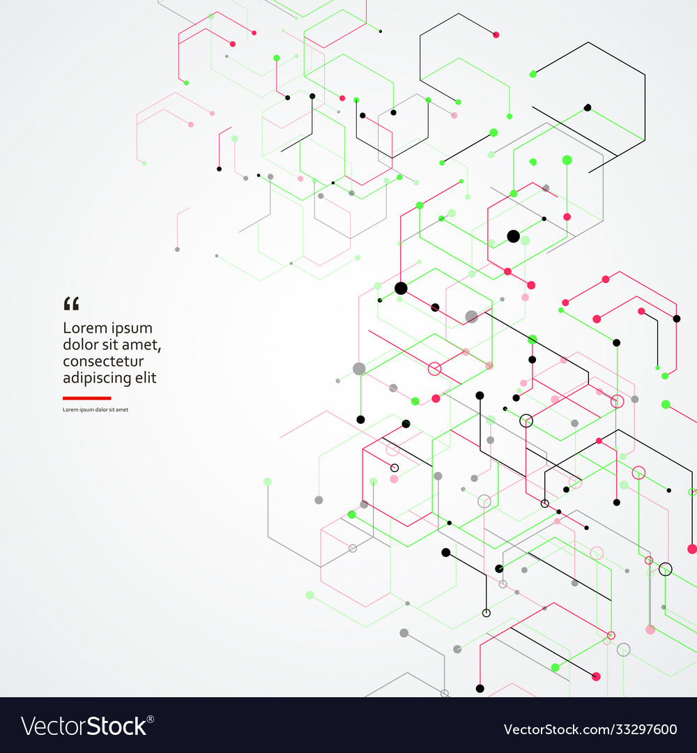 Abstract Tech Network Concept
