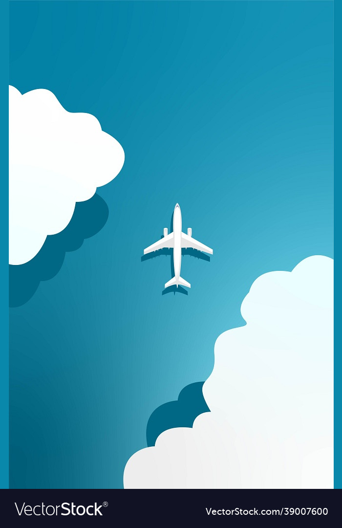 Flying in sky Royalty Free Vector Image - VectorStock