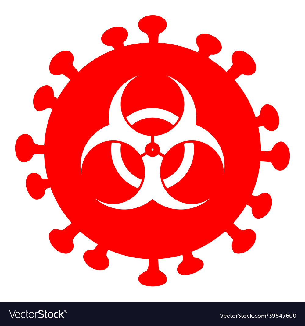 Hazard virus icon Royalty Free Vector Image - VectorStock