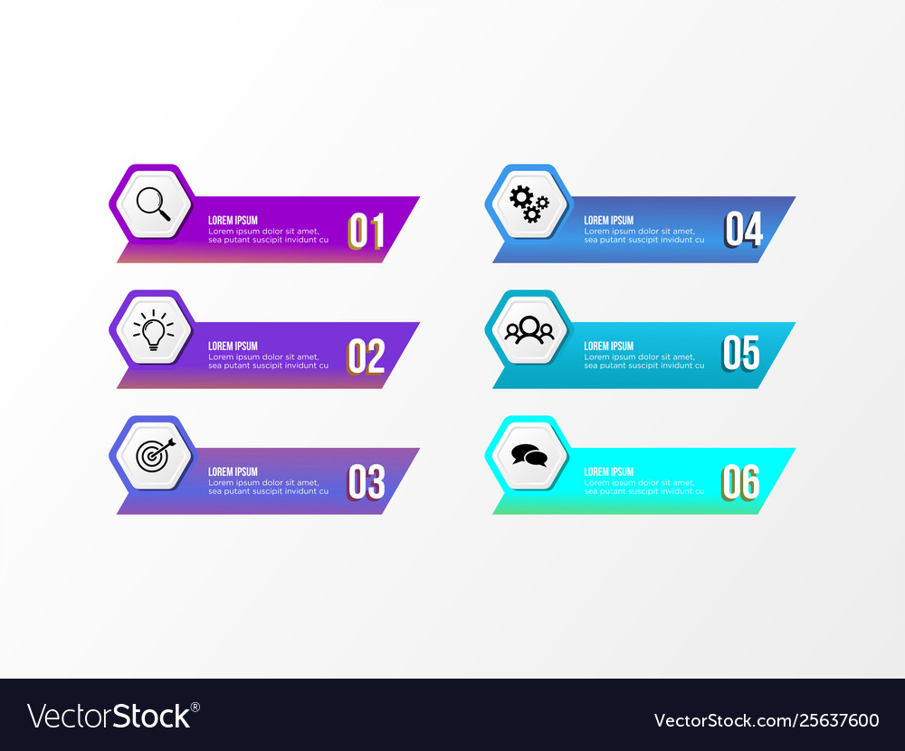 Infographic design template with options steps