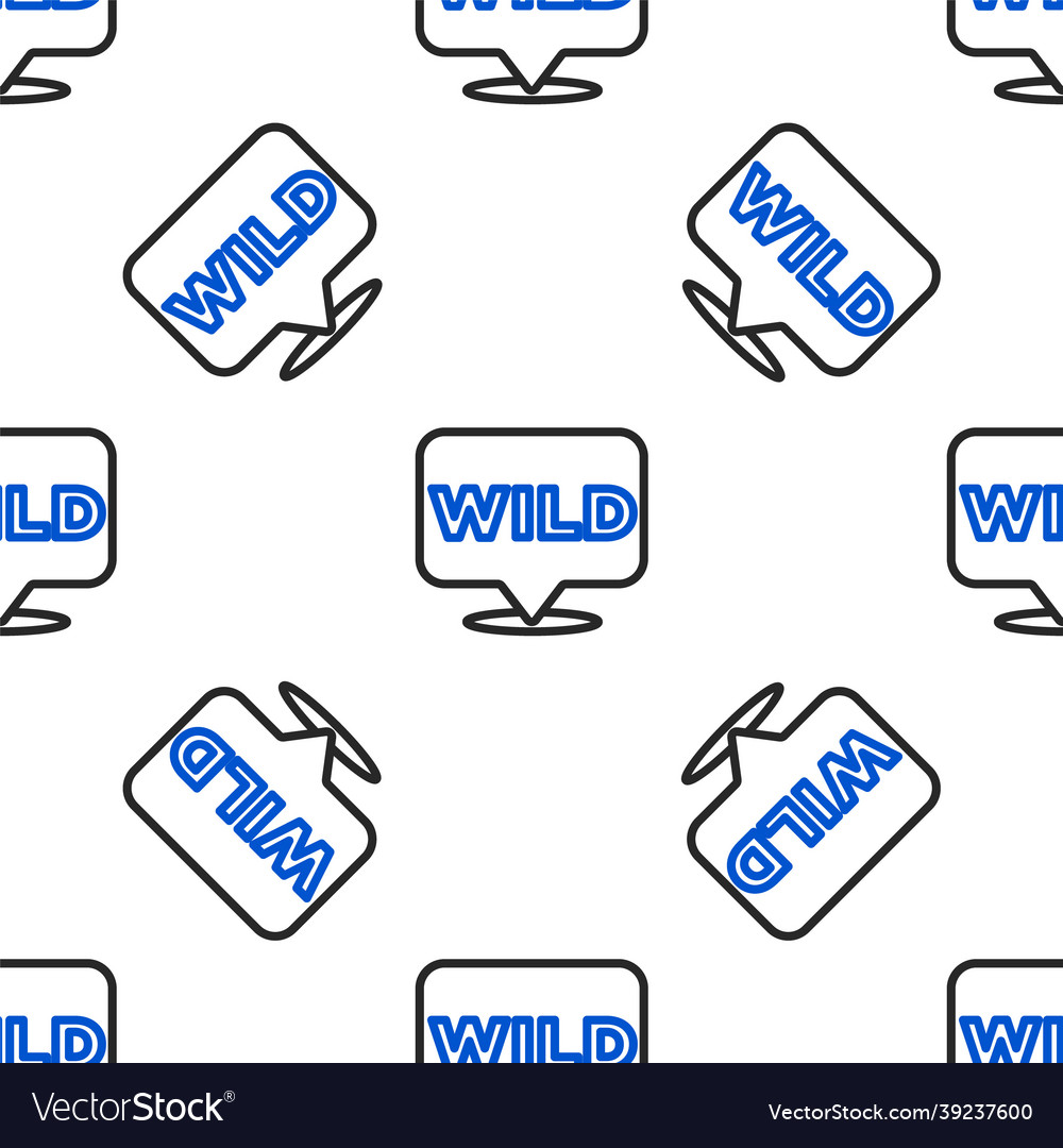 Line pointer to wild west icon isolated seamless vector image Line pointer to wild west icon isolated seamless