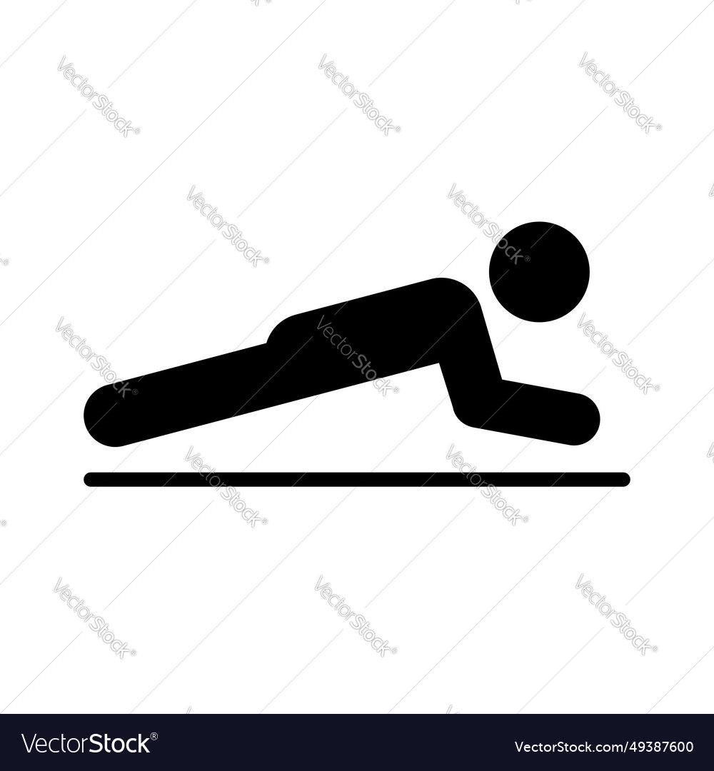 Man doing exercises icon people in motion active vector image Man doing exercises icon people in motion active