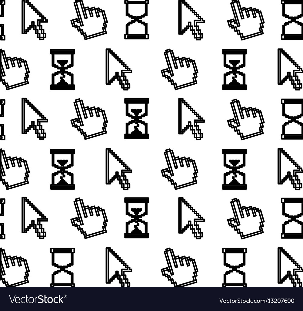 Monochrome background contour with computer