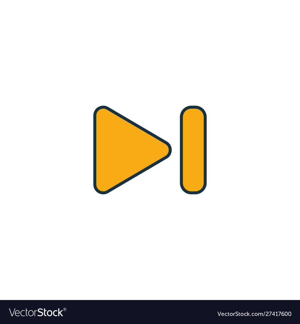 Reverse icon outline filled creative element from