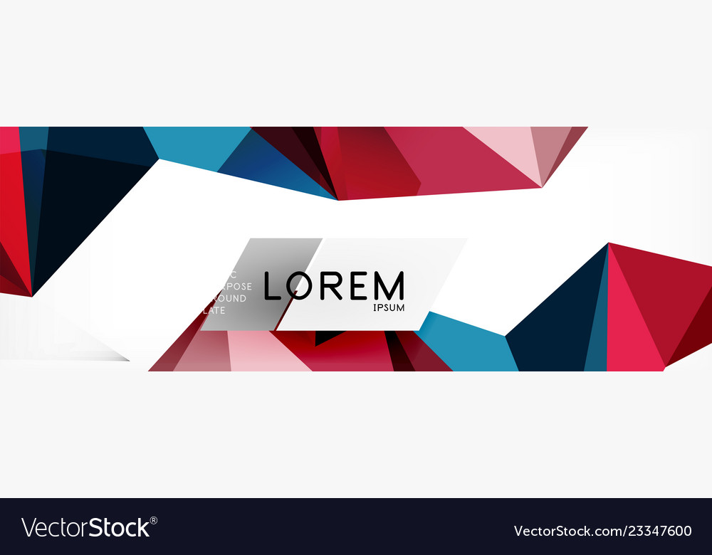 Science background abstract triangle pattern vector image Science background abstract triangle pattern