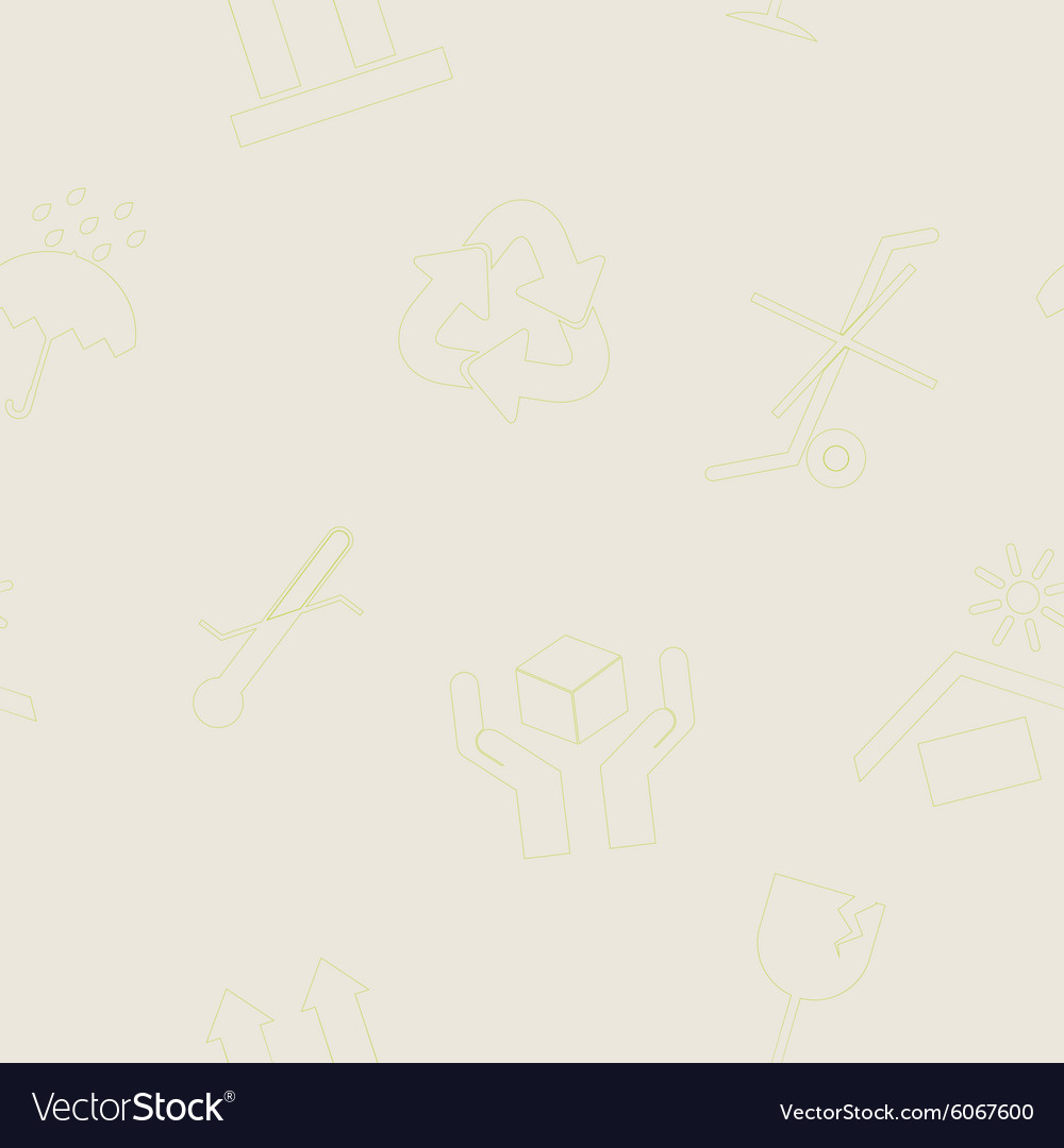Seamless background with package icon