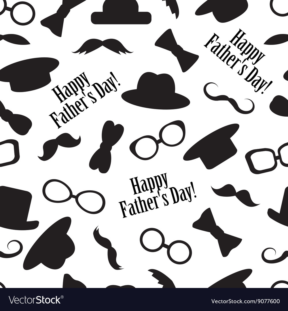 Seamless pattern for father day Royalty Free Vector Image