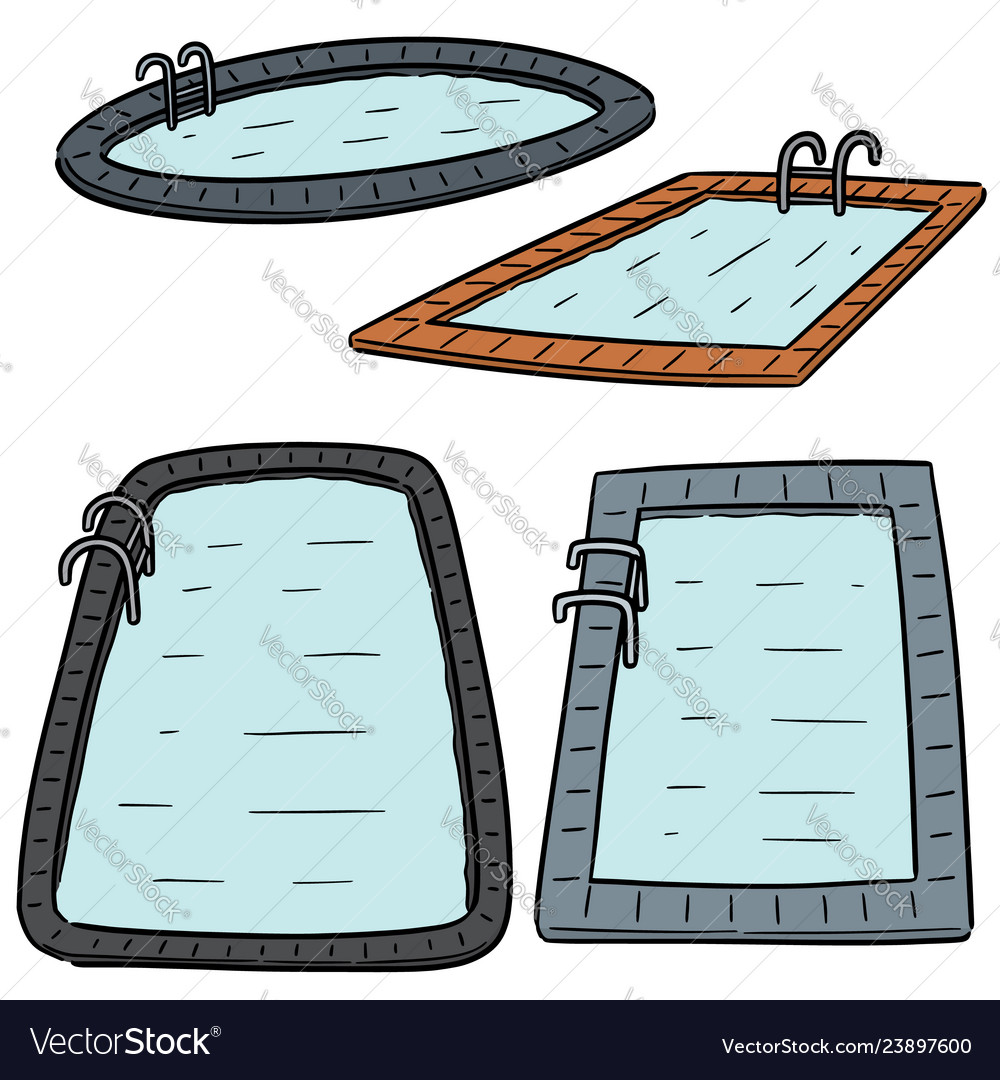 Set of swimming pool