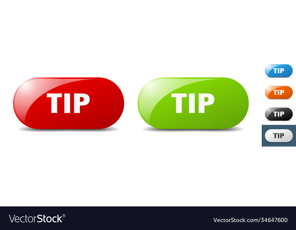 Tip button key sign push set