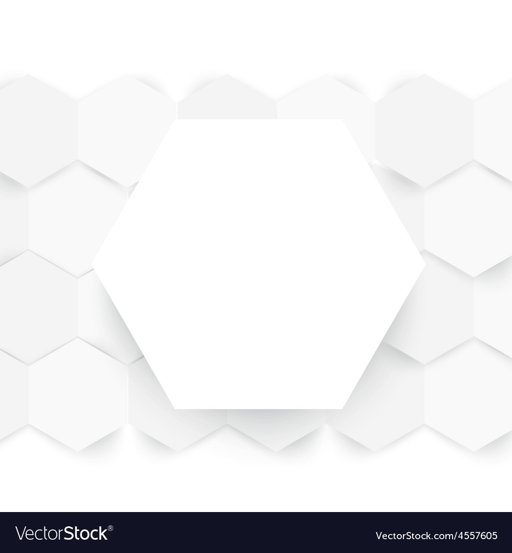 Abstract color 3d hexagonal