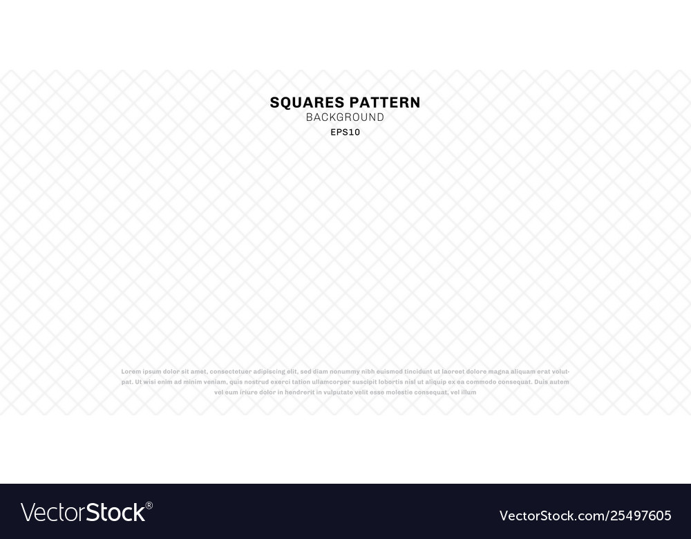 Abstract geometric white seamless squares pattern vector image Abstract geometric white seamless squares pattern