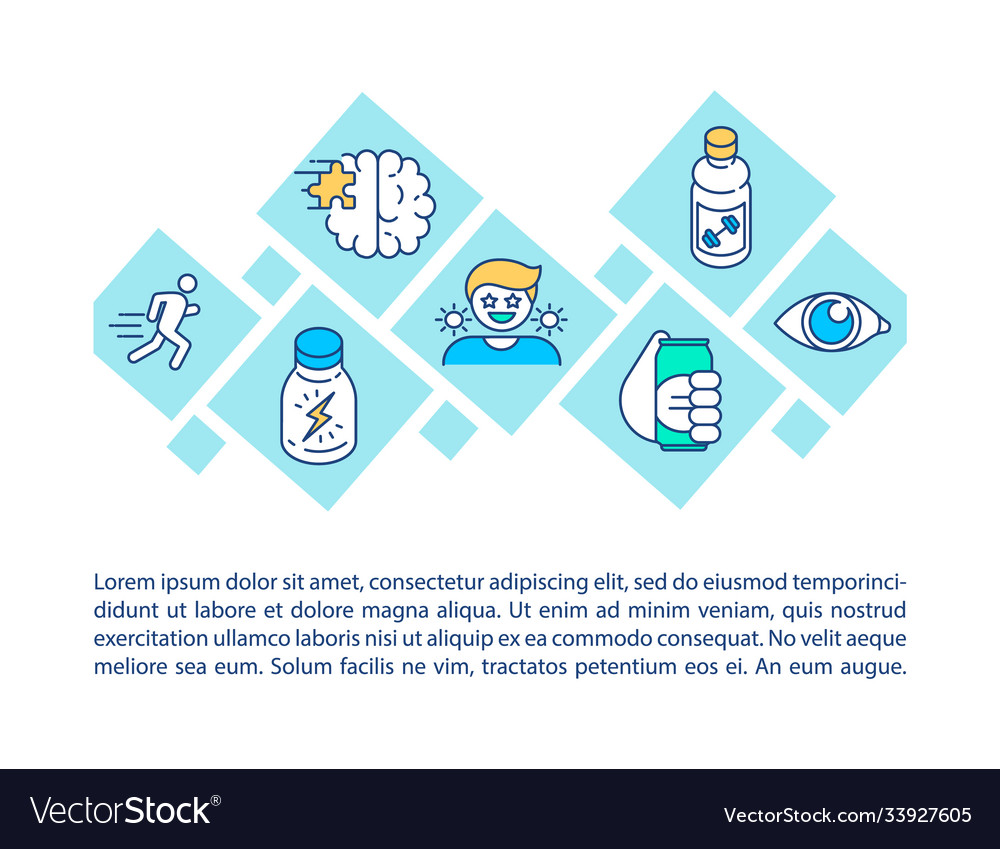 Brain and physical activity concept icon with text Vector Image Brain and physical activity concept icon with text
