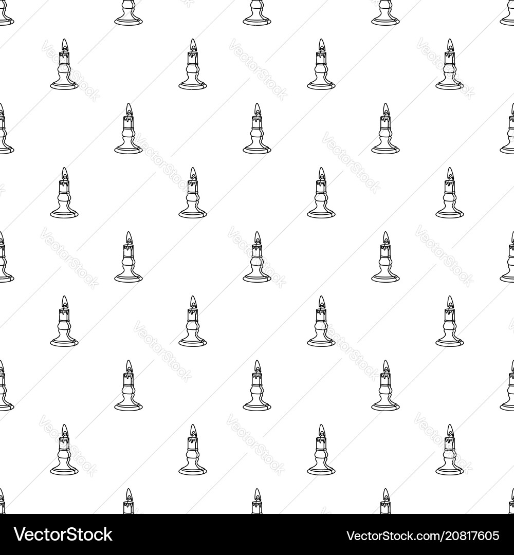 Burnt candle pattern seamless Royalty Free Vector Image