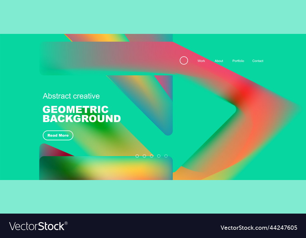 Fluid triangles minimal abstract background vector image Fluid triangles minimal abstract background