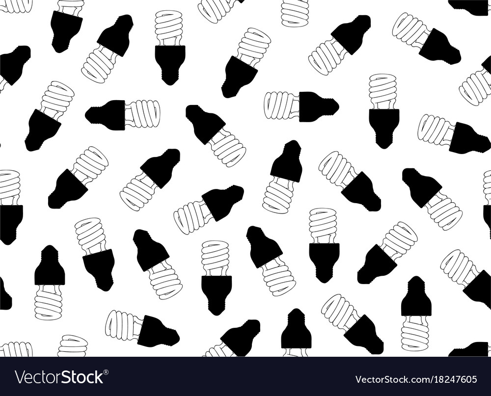 Seamless Light Bulb Pattern