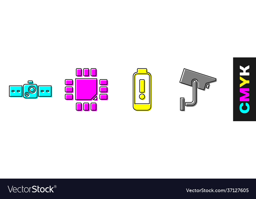 Set smartwatch processor with microcircuits cpu vector image Set smartwatch processor with microcircuits cpu