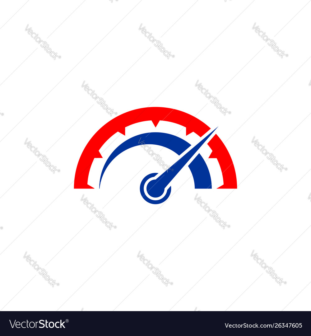 Speed indicator icon speedometer symbol design vector image Speed indicator icon speedometer symbol design