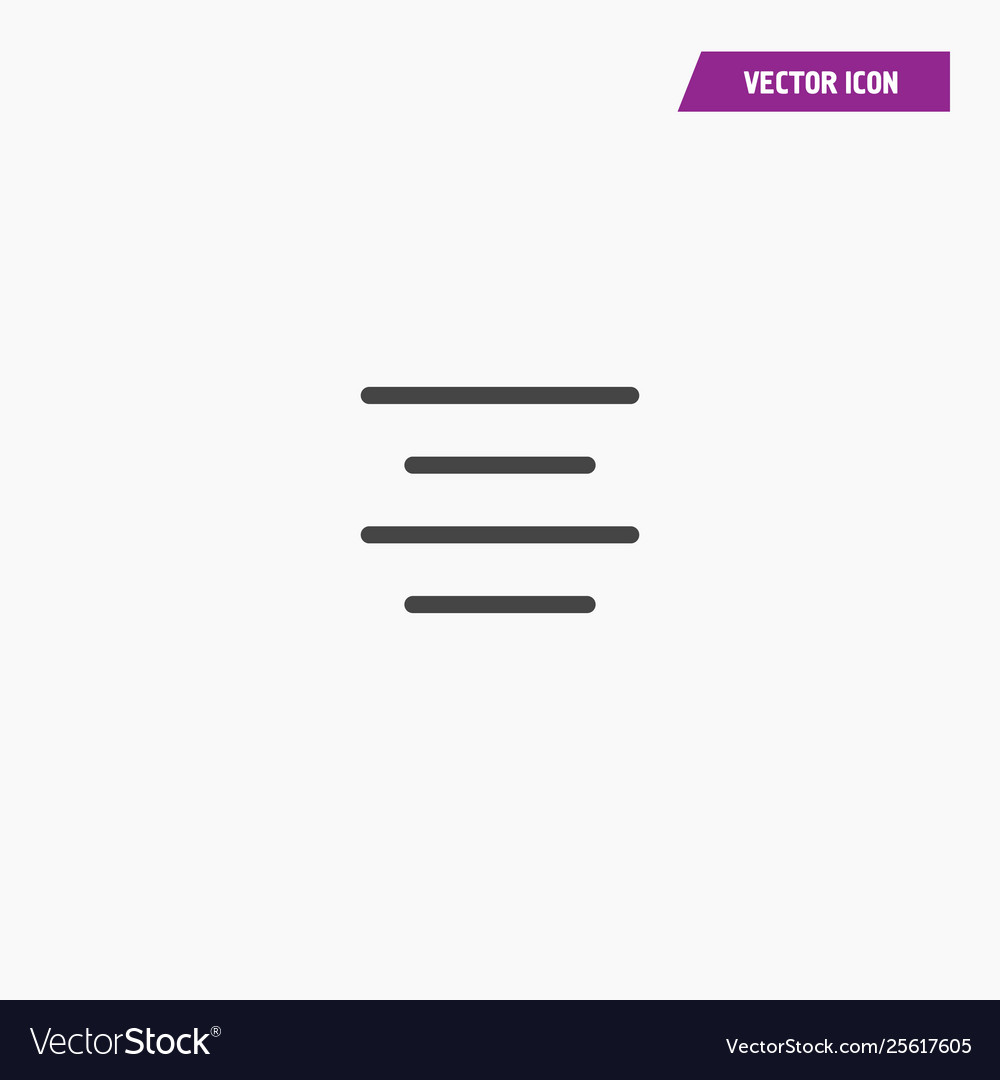 Text align center middle icon