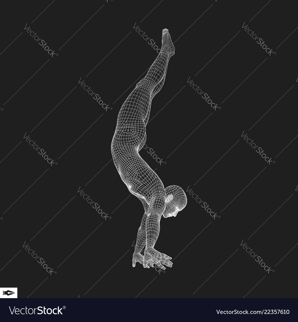 3D Gymnastics Athlete Model