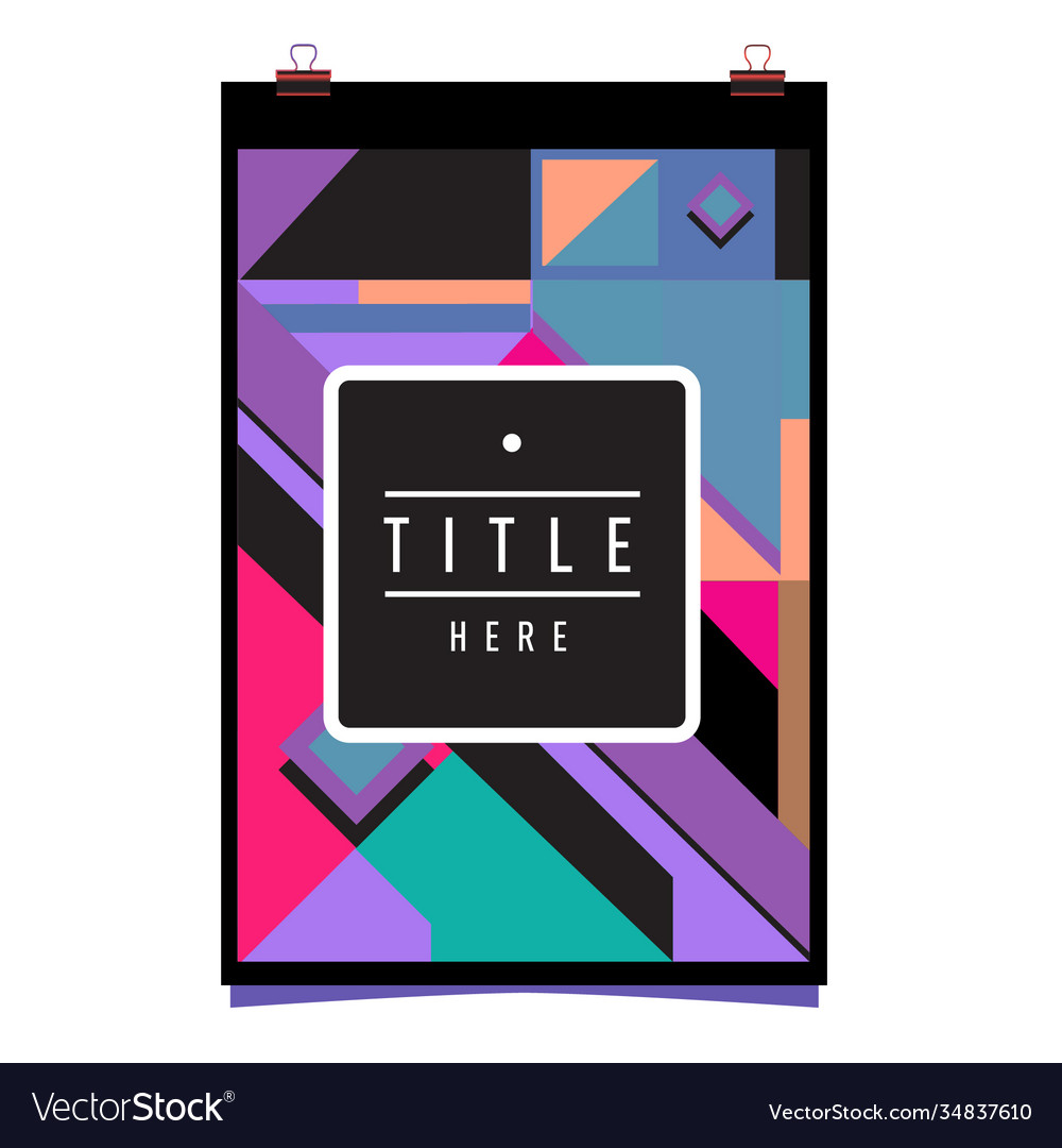 Abstract colorful geometric pattern background Vector Image Abstract colorful geometric pattern background