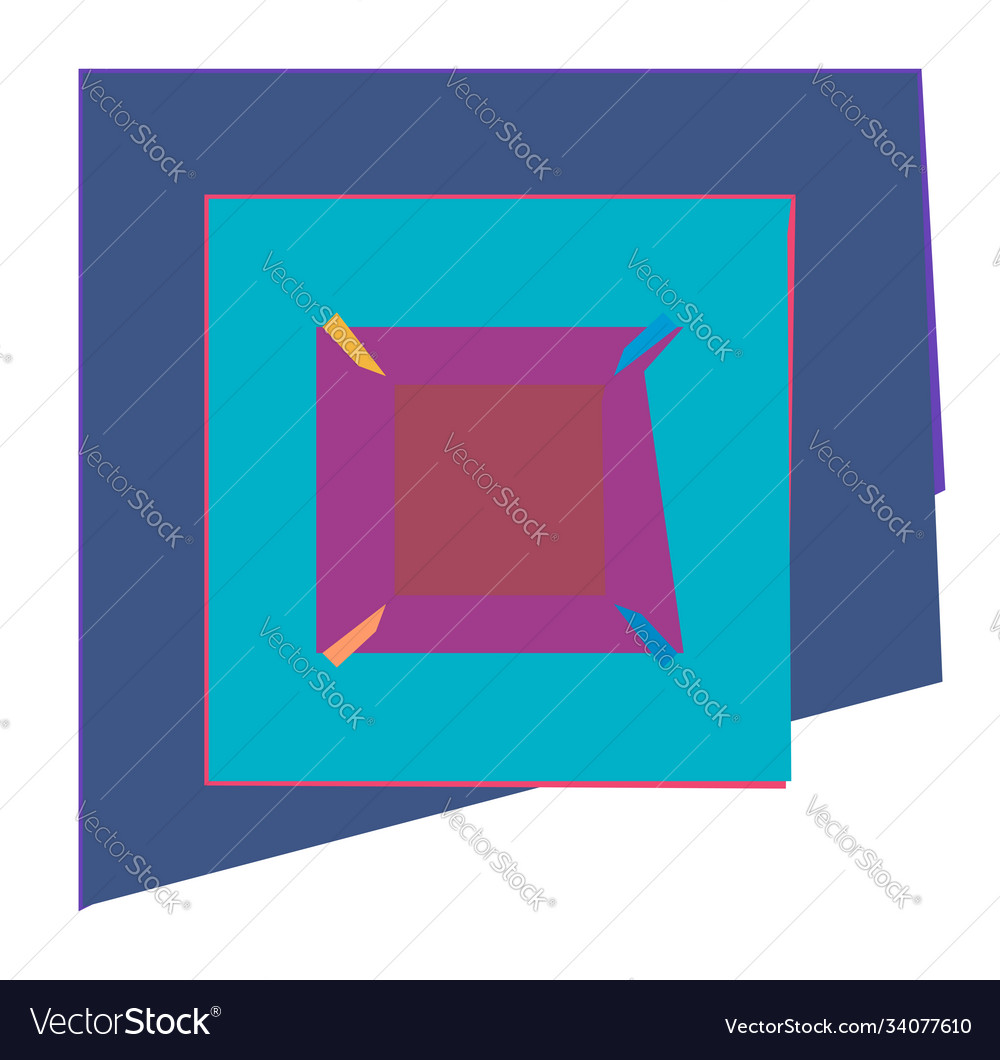 Abstract random geometry shape generative art vector image Abstract random geometry shape generative art